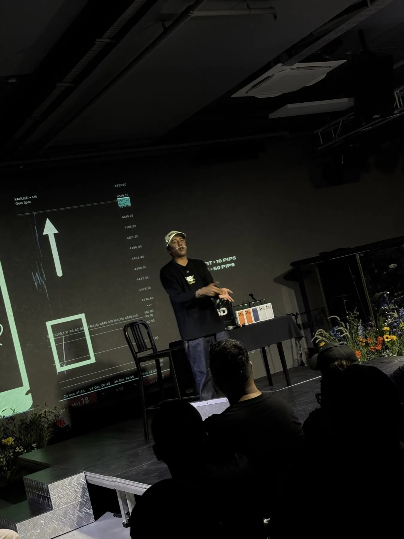 Teaching at an HBX session in Singapore — the method worked through live on screen